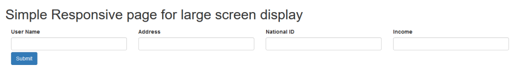Responsive Design - Large Screen Display