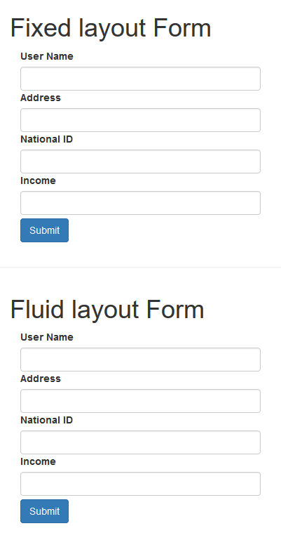 Fixed Layout Vs Fluid Layout in Bootstrap